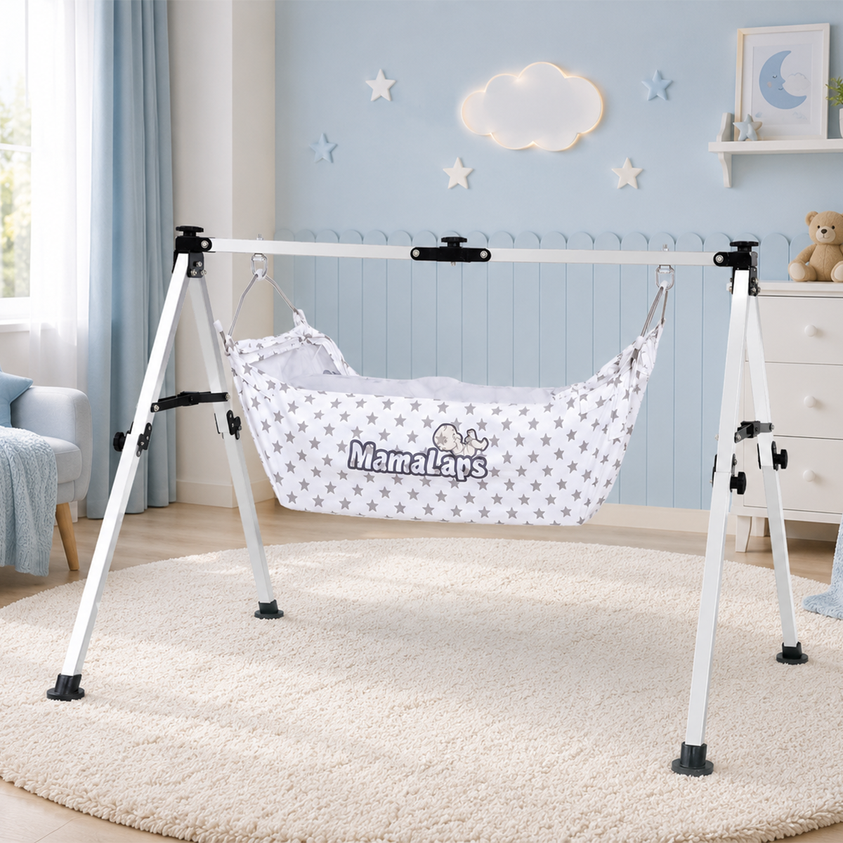 Pro Manual Baby Cradle - Double Foldable Heavy